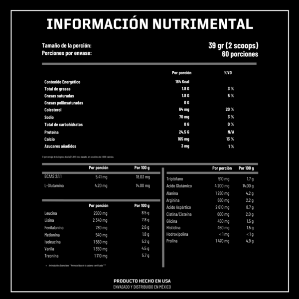 Proteína Mack - Vainilla